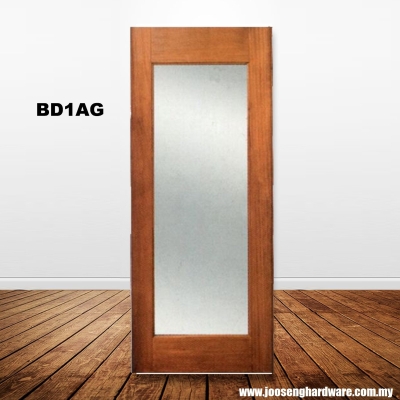 Glazed Solid Wooden Door - BD1AG