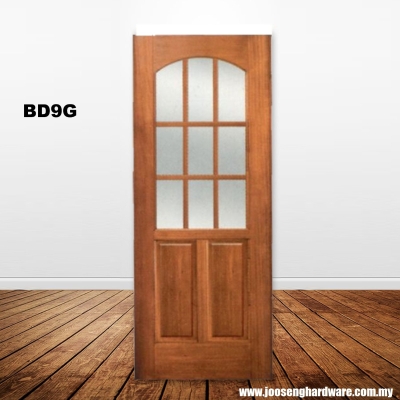 Glazed Solid Wooden Door - BD9G