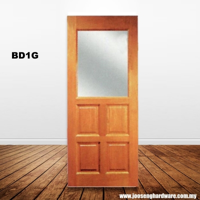 Glazed Solid Wooden Door - BD1G