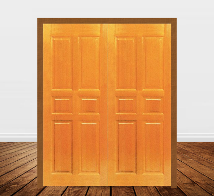 Solid Wooden Double Door - BD7L