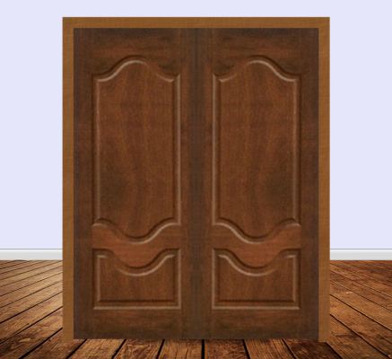 Solid Wooden Double Door - BD1DL