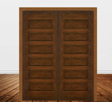 Solid Wooden Double Door - BD6L