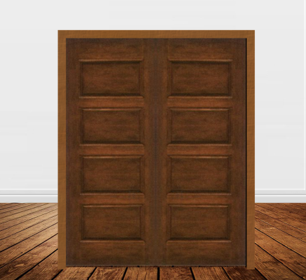 Solid Wooden Double Door - BD 4L