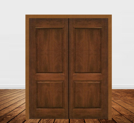 Solid Wooden Double Door - BD1BL