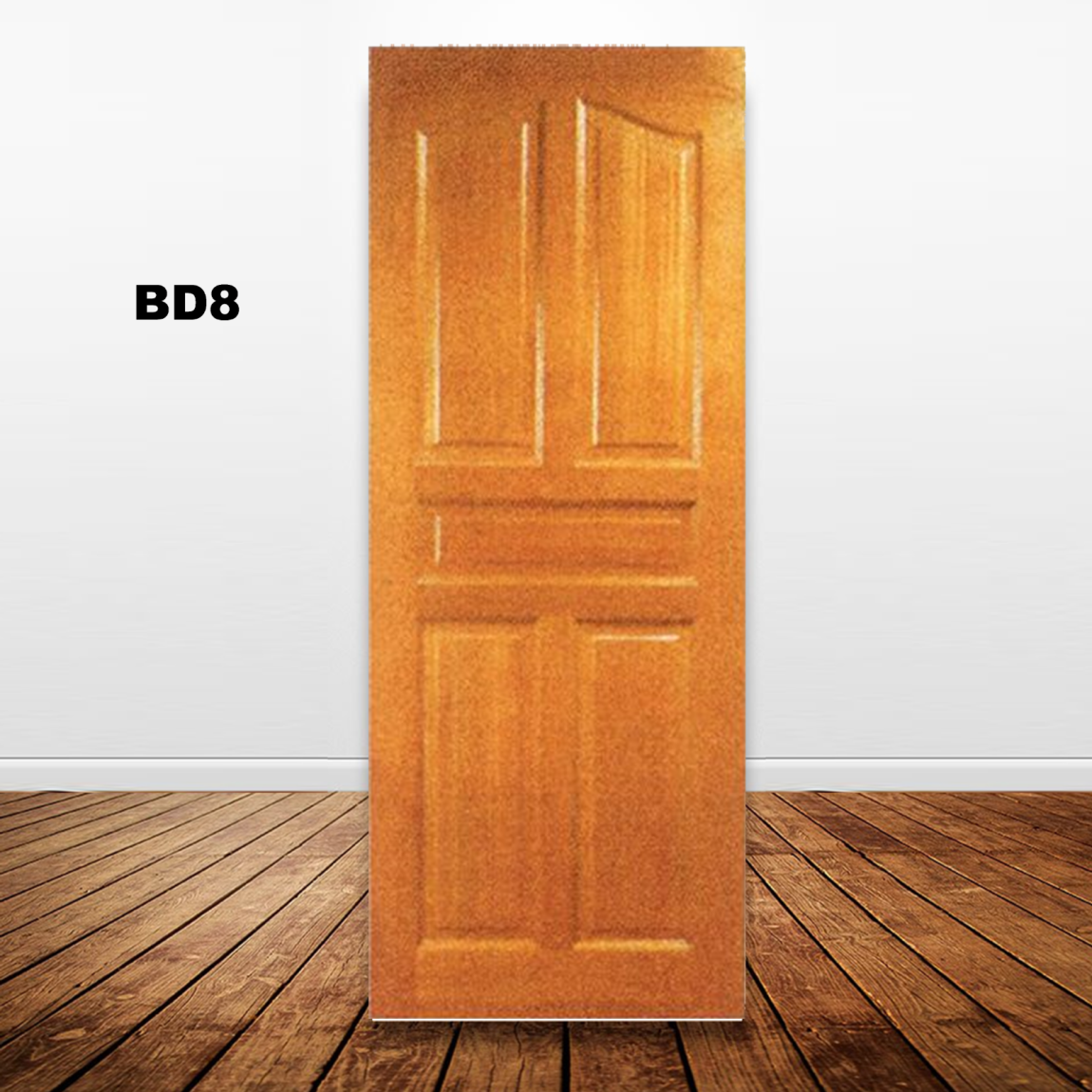 Pintu Kayu Pepejal - BD8 Pintu Depan Rumah Solid Single Pintu Kayu Solid & Pintu Kayu Carta Pilihan Warna Corak