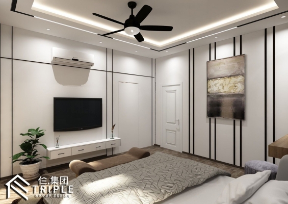 Desa Tebrau Master Bedroom Design