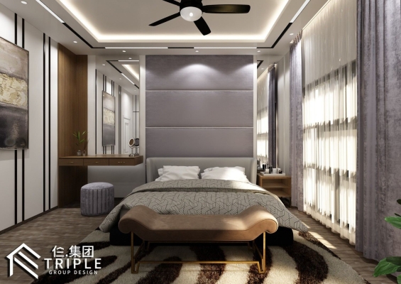 Desa Tebrau Master Bedroom Design