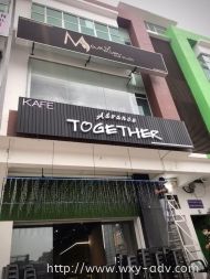 ADVANCE TOGETHER Aluminium Box Up Signboard