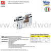 VIRO HIGH QUALITY BRASS PADLOCK PANZER CHROME BRASS PADLOCK V4115 V4116 V4117 (CL) LOCKS & PADLOCKS HARDWARE TOOLS BUILDING SUPPLIES & MATERIALS