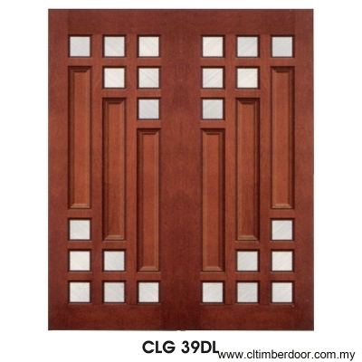 Solid Glazed Double Left Door - CLG 39DL