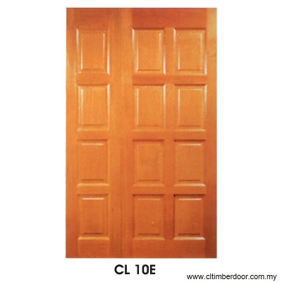 Pintu Kayu Pepejal Dua Duan - CL 10E