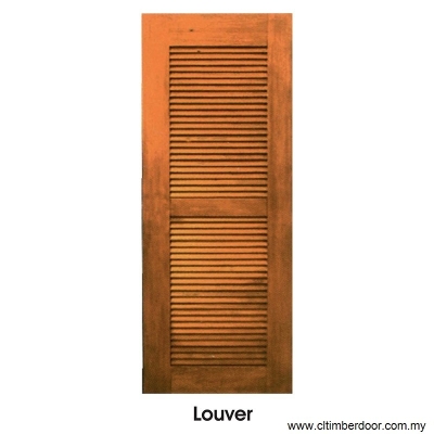 Wooden Solid Door - Louver