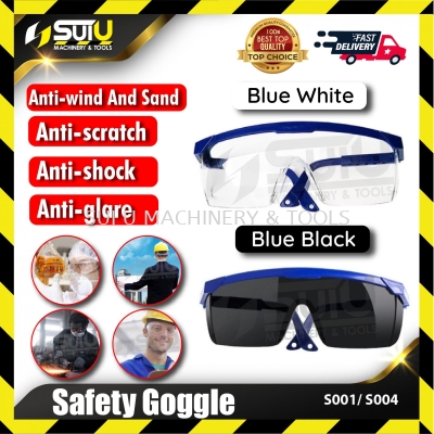 1PCS Safety Goggle (Blue White / Blue Black)