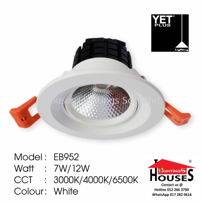 YET EB952 7W 12W WH DL/CW/WW LED