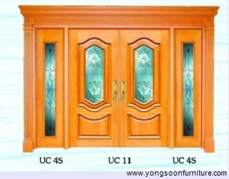 Glass Deco 4pcs Wooden Door - UC11 DL 67x83