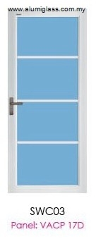 Aluminium Door - SWC03 Lattice Aluminium Door Aluminium Door Choose Sample / Pattern Chart