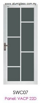 Aluminium Door - SWC07 Lattice Aluminium Door Aluminium Door Choose Sample / Pattern Chart