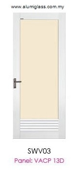 Aluminium Louver Door - SWV03 Louver Aluminium Doors Aluminium Door Choose Sample / Pattern Chart