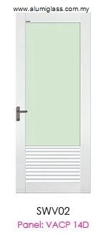 Aluminium Louver Door - SWV02 Louver Aluminium Doors Aluminium Door Choose Sample / Pattern Chart