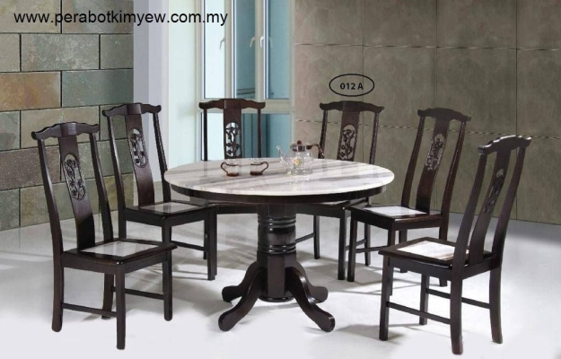 Mable Dining Table Set - Round 6 Seats