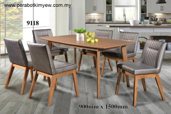 9118 Set Meja Makan 6 Kerusi