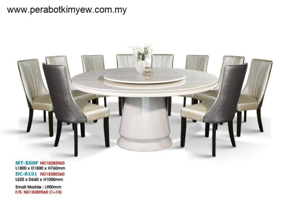 MT-X69F Dining Table Set 10 Seats