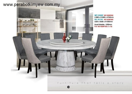 MT-X68F Dining Table Set 10 Seats