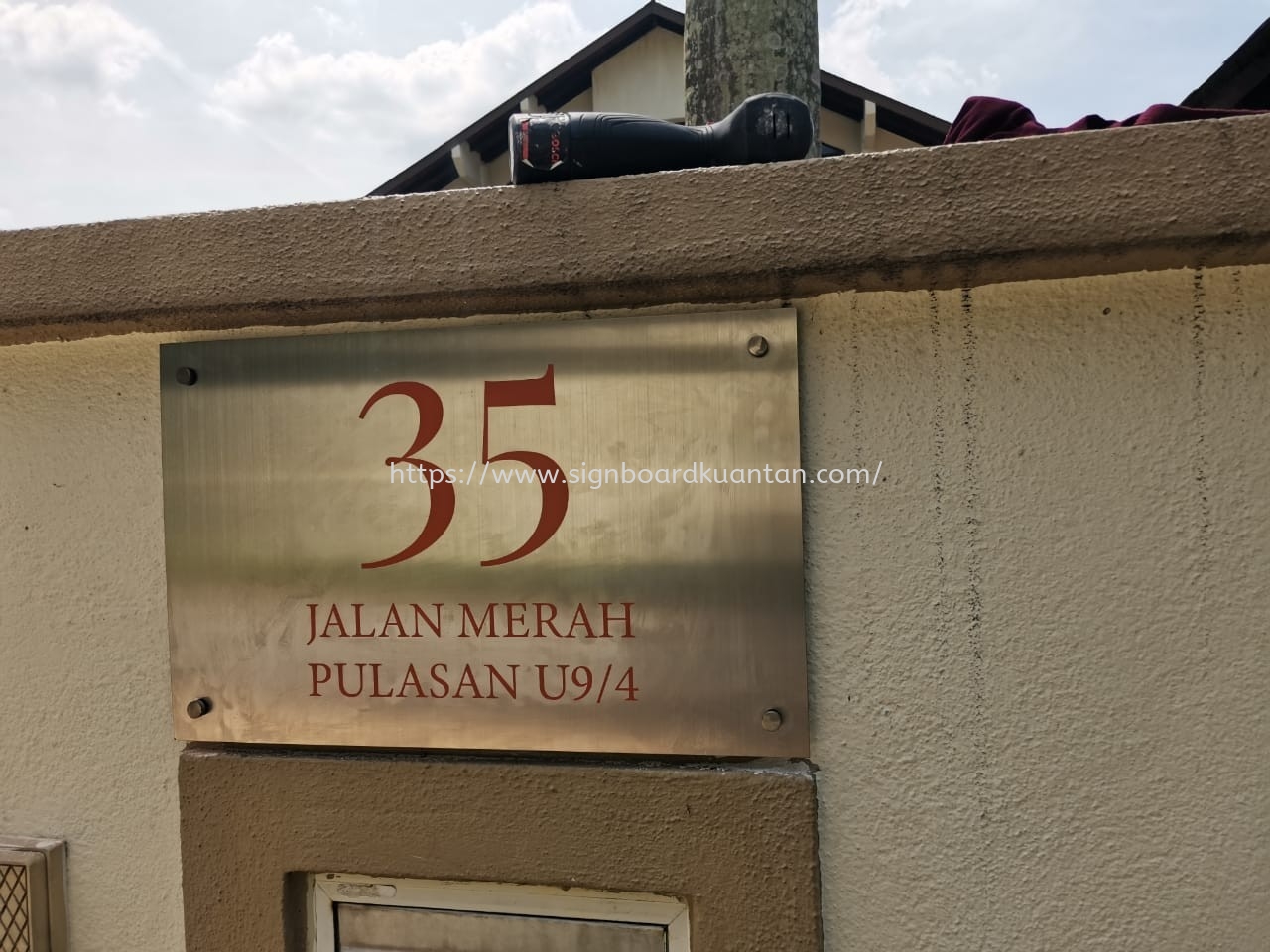 35 HOUSE NUMBER PLATE AT KUANTAN