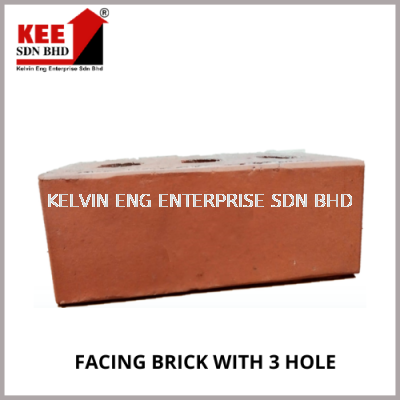 FACING BRICK WITH 3 HOLE