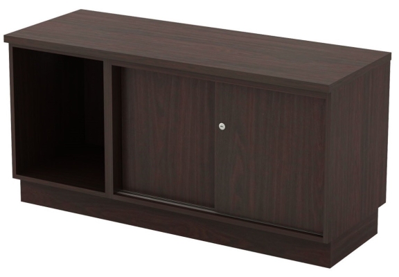 Q Open Shelf and sliding Door Cabinet (AIM6120)