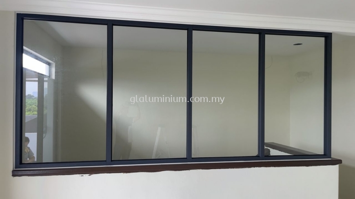 aluminium shopfronts fix glass @jalan Spring Villa 2,Bandar Mahkota Cheras 