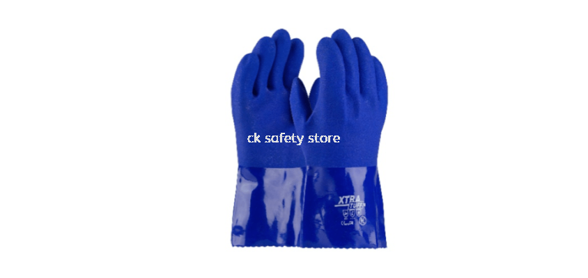 3GX XTRATUFF 58-8656 HAND GLOVE BLUE PVC