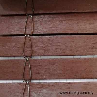 Outdoor Wooden Blinds - 1(Wire)-Teak Oil Teak-Miko-260-W (2)