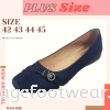 PlusSize Women Shoe with FLAT Sole- PS-8859-15 - BLUE Colour Plus Size Shoes