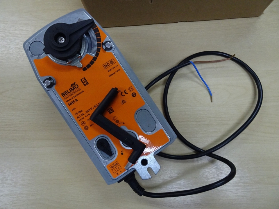 BELIMO NRFA ROTARY ACTUATOR 10NM, 24-230V, ON/OFF, SPRING RETURN (FAIL SAFE)