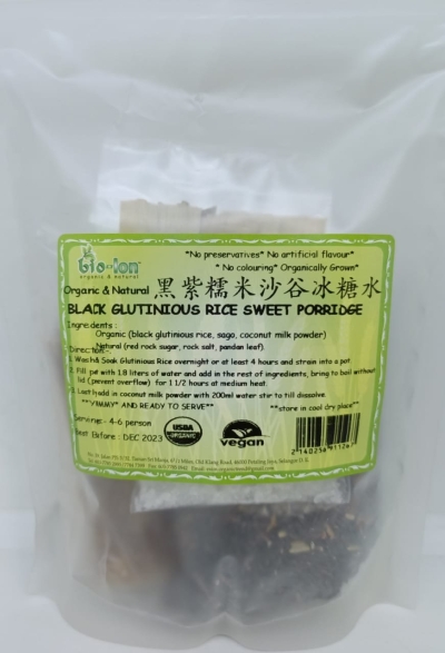 BLACK GLUTINIOUS RICE SWEET PORRIDGE