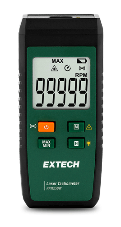 EXTECH RPM250W Laser Tachometer with Connectivity to ExView® App