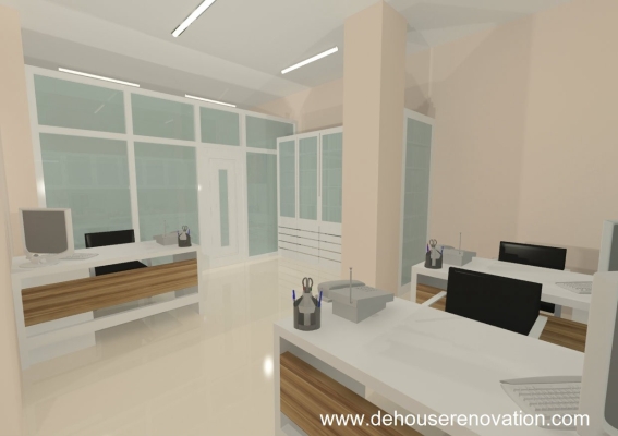 Bedroom With Study Table Design