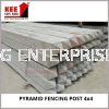 PYRAMID FENCING POST 4x4 KEE FENCING CONCRETE PRODUCTS