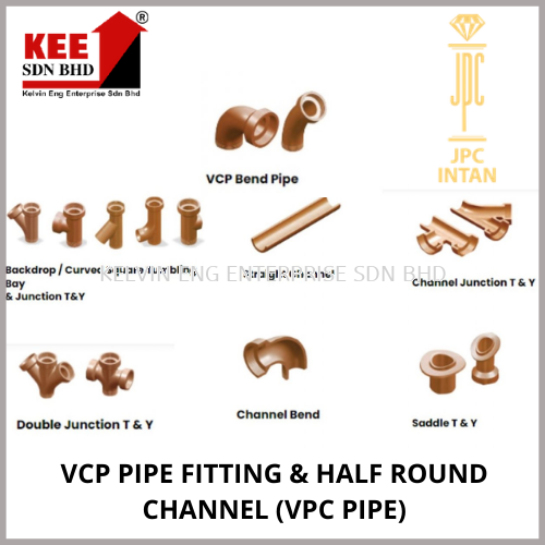 VCP PIPE FITTING HALF ROUND CHANNEL VPC PIPE JPC INTAN VITRIFIED vcp-pipe-fitting-half-round-channel-vpc-pipe-jpc-intan-vitrified