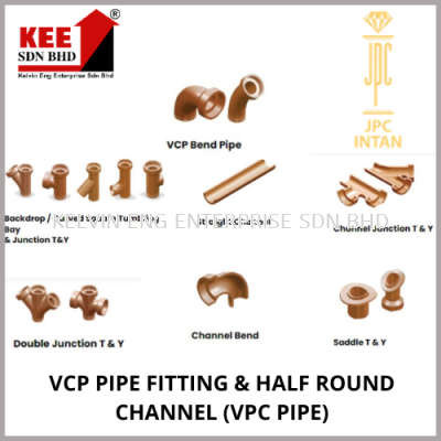 VCP PIPE FITTING & HALF ROUND CHANNEL (VPC PIPE)