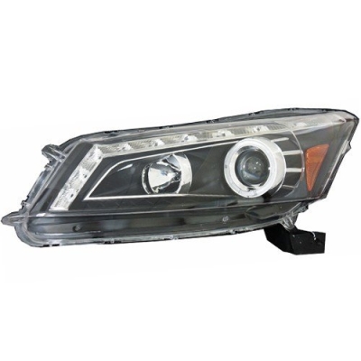 Accord `08-`12 Head Lamp Crystal Projector W/DRL