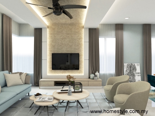 Living Design & Plaster Ceiling Design Sample