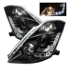 350Z `03 Head Lamp Projector Black W/DRL ( Compatible with Xenon ) Fairlady 350Z Nissan