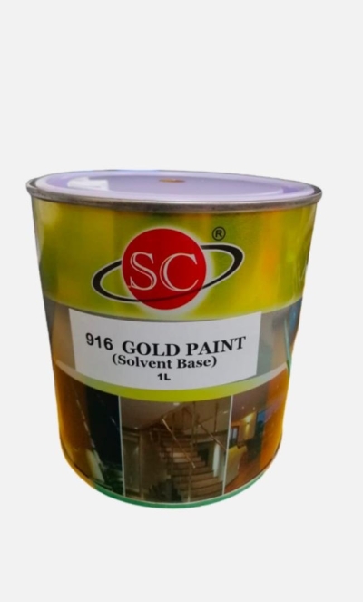 1L SC 916 GOLD PAINT (Solvent Base)