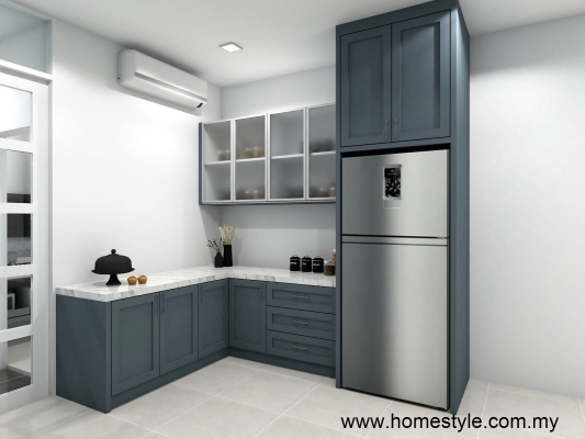 Small L-Shape Kitchen Cabinet 