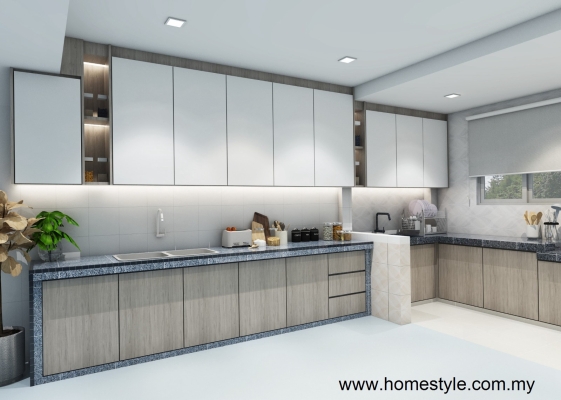 Reka Bentuk Kabinet Dapur & Siling Plaster Dapur