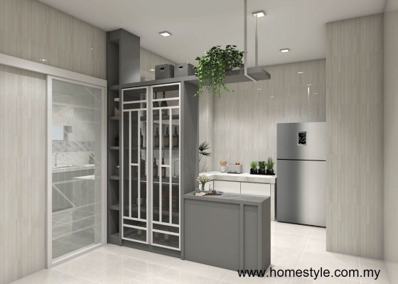 Divider Cabinet  Between Kitchen & Living 