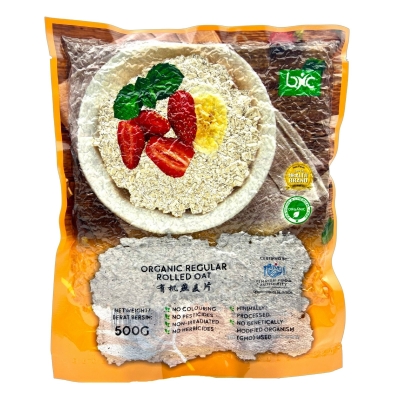 BNC - ORGANIC ROLLED  OAT 500g/pkt