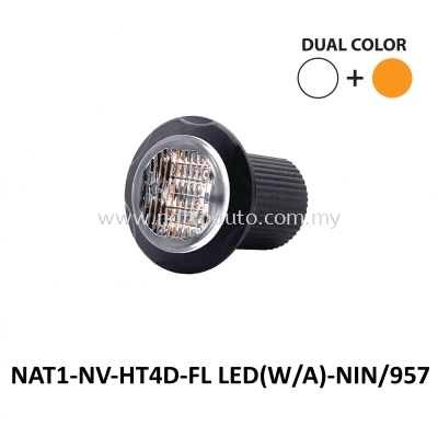 LED STROBE LIGHT HT4D WHITE AMBER DUAL COLOR